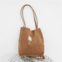 Women Corduroy Canvas Shoulder Bags - Fun Gifts & More