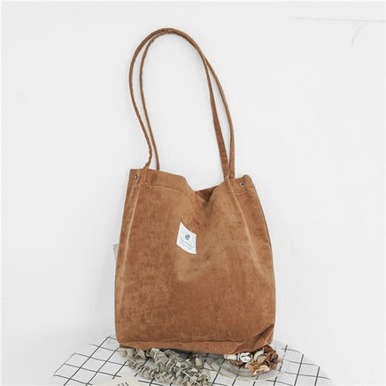 Women Corduroy Canvas Shoulder Bags - Fun Gifts & More