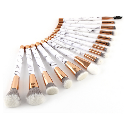 Marble makeup brush set kit - Fun Gifts & More