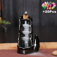 Black Ceramic Incense Burner - Fun Gifts & More