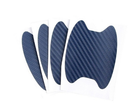 4pcs Set Of Door Stickers Carbon Fiber Scratch-resistant Car Handle Stickers - Fun Gifts & More