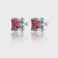 925 Sterling Silver Ins Vintage Exaggerated Earrings Female Earrings - Fun Gifts & More