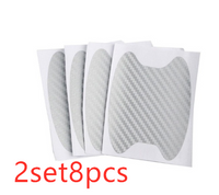 4pcs Set Of Door Stickers Carbon Fiber Scratch-resistant Car Handle Stickers - Fun Gifts & More