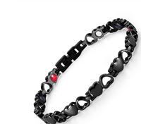 Titanium steel magnet bracelet hearts - Fun Gifts & More