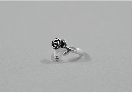 S925 Sterling Silver Rose Vintage Ring - Fun Gifts & More