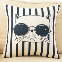 Cute cat pillowcases 45 cm x 45 cm