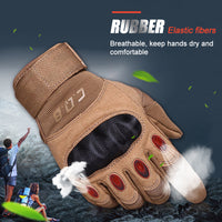 Tactical Gloves Army Military Men Gym Fitness Riding Half Finger Rubber Knuckle Protective Gear Male Tactical Gloves - Fun Gifts & More