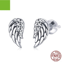 S925 Sterling Silver Wings Earrings Hypoallergenic - Fun Gifts & More