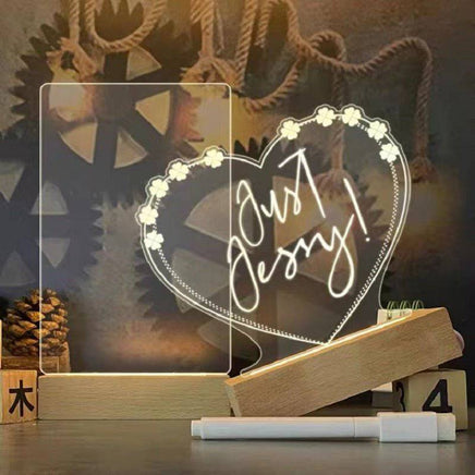 Creative Note Board Creative Led Night Light USB Message Board Holiday Light With Pen Gift For Children Girlfriend Decoration Night Lamp - Fun Gifts & More