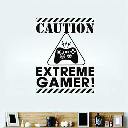 caution gamers  wall stickers - Fun Gifts & More