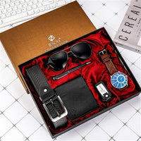 Watch Wallet Sunglasses Belt Gift Box Set For Men - Fun Gifts & More