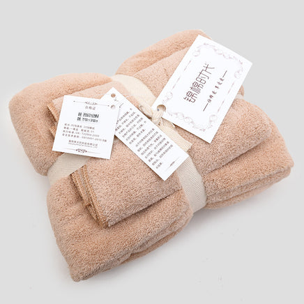 Coral velvet gift towel bath towel set - Fun Gifts & More