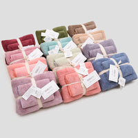 Coral velvet gift towel bath towel set - Fun Gifts & More