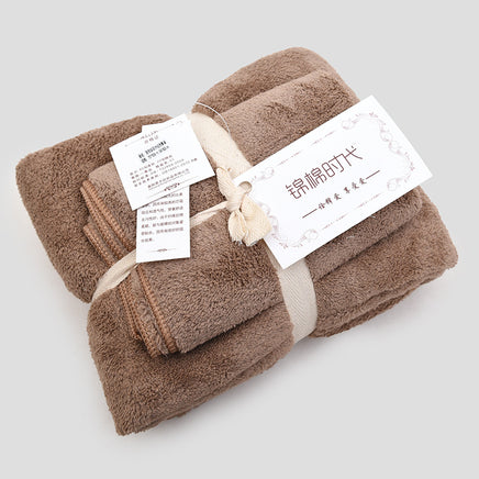 Coral velvet gift towel bath towel set - Fun Gifts & More