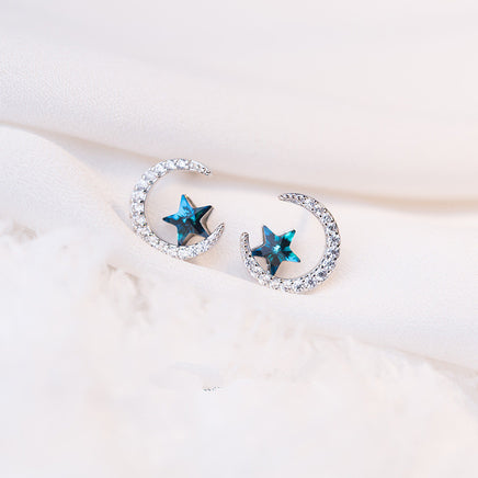 S925 Sterling Silver Star Silver Earrings - Fun Gifts & More