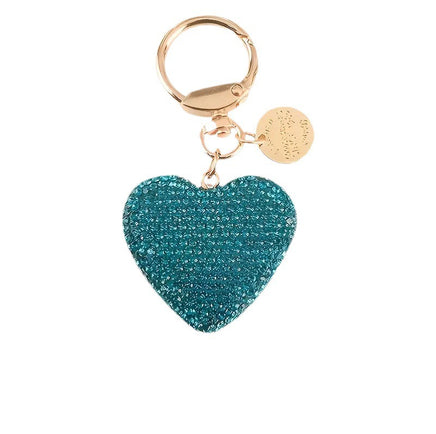 Creative Fashion Rhinestone Heart Keychain Pendant - Fun Gifts & More