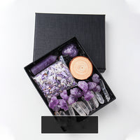 Natural Crystal Rough Pillar Crushed Stone Gift Set - Fun Gifts & More