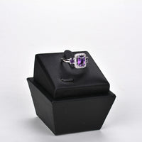 Korean jewelry purple zircon micro-inlay ring - Fun Gifts & More