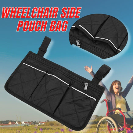 Outdoor Wheelchair Side Pouch Storage Bag Armrest Pocket Organizer Holder Pack - Fun Gifts & More