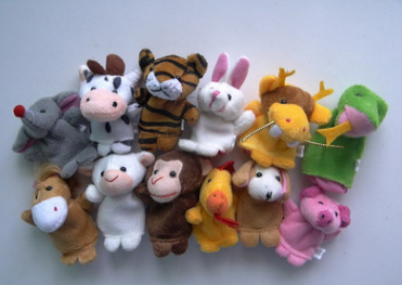 12 Animal Finger puppets - Fun Gifts & More