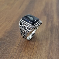 S925 sterling silver ring male ring - Fun Gifts & More