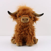 Scottish Highland Cow Plush Toy Long Hair Cute - Fun Gifts & More