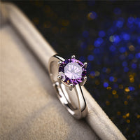 Lady Purple Zircon Six Prong Ring - Fun Gifts & More