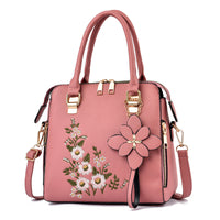 Fashion Flowers Embroidered Handbag Women Shoulder Messenger Bags - Fun Gifts & More