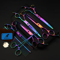 Electroplating Color 5 Pack Pet Grooming Scissors - Fun Gifts & More