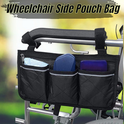 Outdoor Wheelchair Side Pouch Storage Bag Armrest Pocket Organizer Holder Pack - Fun Gifts & More