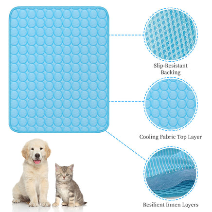 Pet Cooling Mat Cool Pad Cushion Dog Cat Puppy Blanket For Summer Sleeping Bed Dog Cooling Bed Pet Cooling Mat - Fun Gifts & More