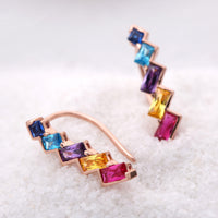 Sterling Silver Rainbow Earrings - Fun Gifts & More