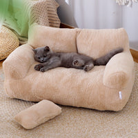 Soft Plush Cat Sofa Bed - Fun Gifts & More