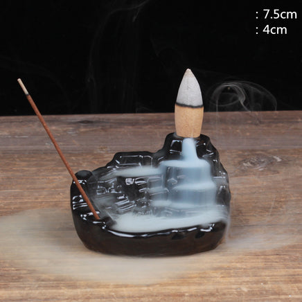 Mini Ceramic Backflow Incense Burner - Fun Gifts & More