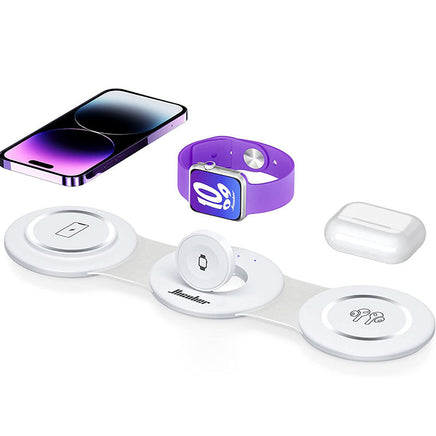 Three In One Wireless Foldable Magnet 15W - Fun Gifts & More