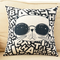 Cute cat pillowcases 45 cm x 45 cm