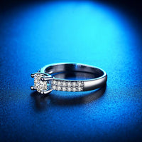 Handmade ring female European and American luxury micro-inlaid zircon ring wedding ring - Fun Gifts & More