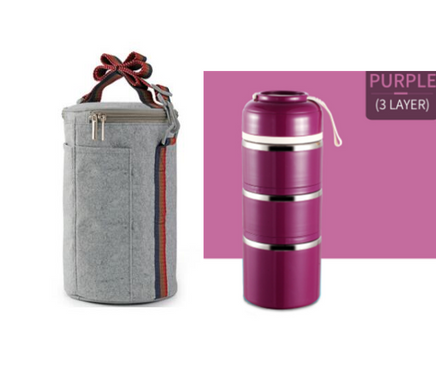 A Portable Stainless Steel Lunch Box - Fun Gifts & More