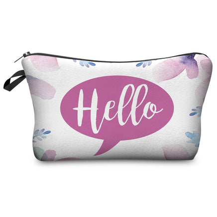 Letter Print Women's Cosmetic Clutch Multifunctional Storage Bag - Fun Gifts & More