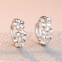 Sterling silver flower earrings - Fun Gifts & More