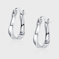 S925 Sterling Silver Geometric Earrings Temperament Advanced Atmosphere Earrings - Fun Gifts & More