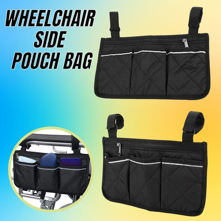 Outdoor Wheelchair Side Pouch Storage Bag Armrest Pocket Organizer Holder Pack - Fun Gifts & More