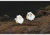 Owl Sterling Silver Earrings - Fun Gifts & More