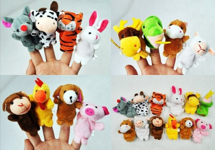 12 Animal Finger puppets - Fun Gifts & More