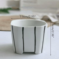 Japanese Simple Ceramic Succulent Flower Pot Green Plant Pot Container - Fun Gifts & More