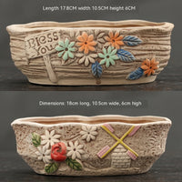 Large Succulent Flower Pot Ceramic - Fun Gifts & More