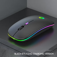 Wireless Silent Click Rechargeable Laptop Gaming Mouse