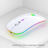 Wireless Silent Click Rechargeable Laptop Gaming Mouse