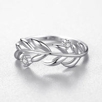 Fashion Micro Diamond Leaf Ring - Fun Gifts & More