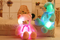 Creative Light Up LED Teddy Bear Stuffed Animals Plush Toy Colorful Glowing Christmas Gift For Kids Pillow - Fun Gifts & More